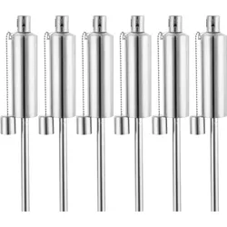 Öl-Fackel 6er-Set Edelstahl 115cm