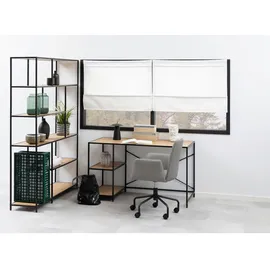 ac-design Bücherregal 135 x 185 x 35 cm Schwarz