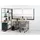 ac-design Bücherregal 135 x 185 x 35 cm Schwarz