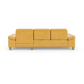 sit&more Ecksofa SIT & MORE "Westham L-Form", gelb (dijon), B:275cm H:88cm T:172cm, 100% Polyester, Sofas, Ecksofa, mit Recamiere, mit oder ohne Bettfunktion, Bettkasten, Füße Eiche