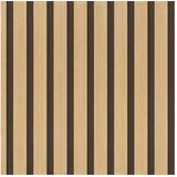 A.S. Création Vliestapete mit Wandpaneelmotiv mit Metallic-Effekt 0,53 x 10,05 m – Schwarz Gold Metallic – Tapete in Holzoptik Made in Germany – 786272