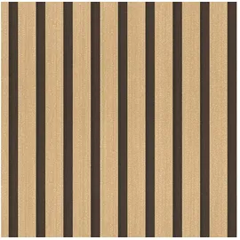 A.S. Création Vliestapete mit Wandpaneelmotiv mit Metallic-Effekt 0,53 x 10,05 m – Schwarz Gold Metallic – Tapete in Holzoptik Made in Germany – 786272