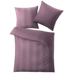 Kleine Wolke Bettwäsche Lina 135 x 200 cm Satin Violett Aubergine