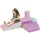 Homcom Bausteinset Kunstleder Schaumstoff für Kinder im Alter von 1-3 Jahren 40,6L x 40,6B x 20,3H cm