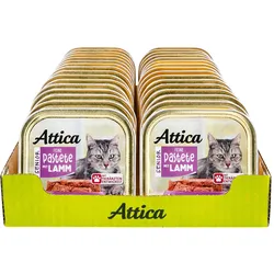 Attica Katzennahrung Senior Lamm 100 g, 32er Pack