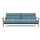 Innovation Living Schlafsofa Webstoff 2-Sitzer Blau