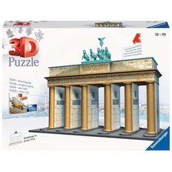 Ravensburger 3D-Puzzle 324 Teile Ravensburger 3D Puzzle Bauwerk Brandenburger Tor 12551, 324 Puzzleteile