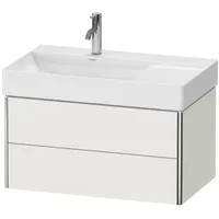 Duravit XSquare Waschtischunterbau wandhängend 2 Schubkästen, Nordic weiß seidenmatt