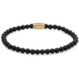 Rebel & Rose Armband Black Velvet Edelstahl RR-40108-G-S Größe 4 mm