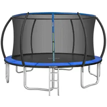 Tectake Trampolin Ø 366 cm inkl. Sicherheitsnetz Schwarz
