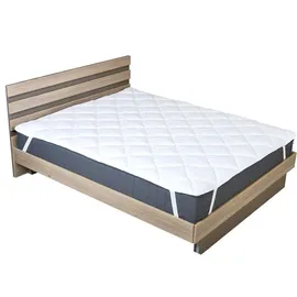 sei Design Luxus Matrazenschoner – Hygienische Komfortauflage mit Polsterung 160x200 mit 4 Gummibände