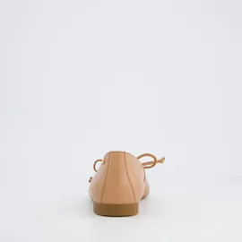 Paul Green Leder-Ballerinas in Beige / 40
