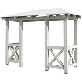 SKANHOLZ Vordach Wismar 5 351 x 134 cm weiß