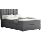 panda möbel Boxspringbett Everest, mit Bettkasten und Topper-dunkelgrau