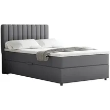 panda möbel Boxspringbett Everest, mit Bettkasten und Topper-dunkelgrau