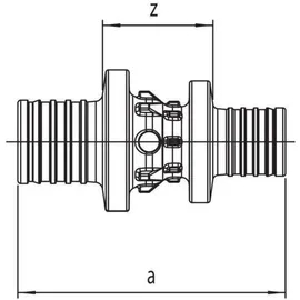 Rehau Rautitan PX Kupplung reduziert 20-16 mm