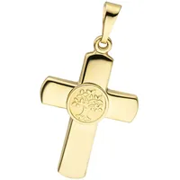 Jobo Kreuzanhänger Gelbgold 333