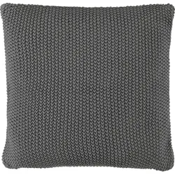 Nordic Knit Kissen 50 x 50 cm steinern aus Bio-Baumwolle
