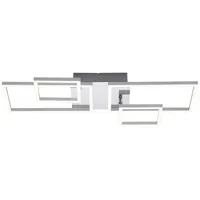 Just light. Deckenleuchte, stahlfarben, modern, warmweiß, Design