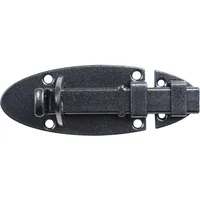 GAH Alberts 301323 Schlossriegel mit flachem Griff Schwarzdiamant 90 x 44 mm