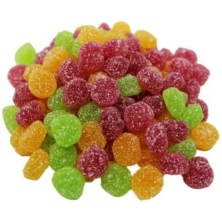 fruchtgummi-sauer Fruchtgummi Berries Mischung sauer gezuckert kleine Kugeln 175g