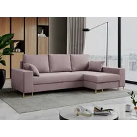 MKS Meble Ecksofa, Dorian Velvet Rosa