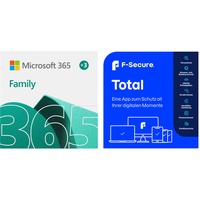 Microsoft 365 Family [6 User] + F-Secure Total [7 Device] - [1 Jahr + 3 Monate extra]