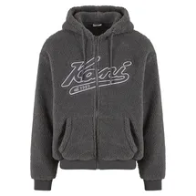 Karl Kani Varsity Teddy Zip Hoodie", - grau,