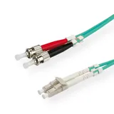 Roline LWL-Kabel 50/125μm OM3, LC/ST, türkis, 3 m