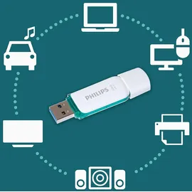 Philips Snow Edition 256 GB weiß/grün USB 3.0 FM25FD75B/00