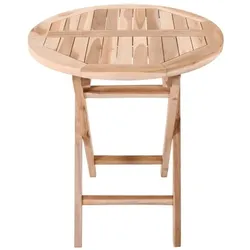 Gartentisch Teakholz 70 cm ø, Teakholz-Tisch, Raburg