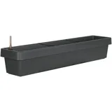 geli Bewässerungsblumenkasten Viva Kunststoff anthrazit 100 cm