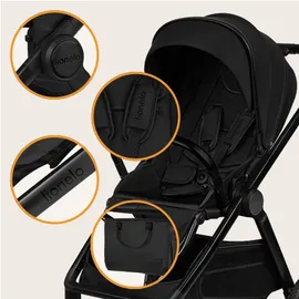 lionelo Layla 3-in-1 Kombikinderwagen Black Onyx