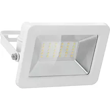 goobay 53873 LED Strahler Außen 30W / Außenstrahler IP65 / Neutralweißes Licht 2550 lm/LED Scheinwerfer Fluter Wandmontage / IP65 Gartenstrahler/Weiß