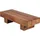FineBuy Couchtisch Braun Akazie 120 x 45 x 30 cm