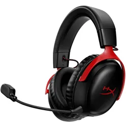HyperX Cloud III Wireless – Gaming-Headset, schwarz/rot