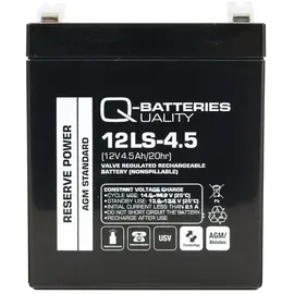 Lakuda Q-Batteries 12V 4,5Ah Blei-Vlies Akku / AGM VRLA