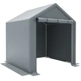 Geräteschuppen 190x170x200 Cm Fahrradgarage Garagenzelt Lagerzelt Werkzeugzelt Fahrradschuppen Lagergarage Aus Pe Plane Dunkelgrau
