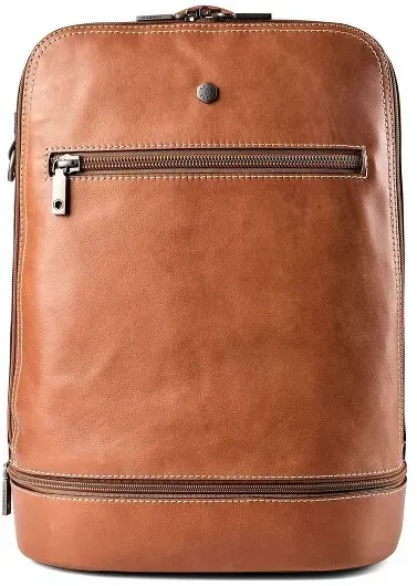 Jekyll & Hide Business-Rucksack Leder 42 cm Laptopfach  braun