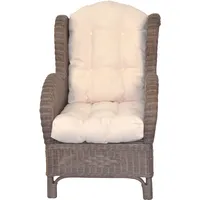 Hofmann Living And More Ohrensessel Handgeflochten Polyester 66 x 96 x 89 cm Braun