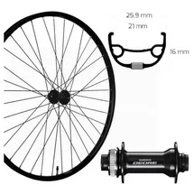 Roland Laufrad Roland Vorderrad 27,5\" Disc Centerlock schwarz SE RIVAL 21 Aluminium
