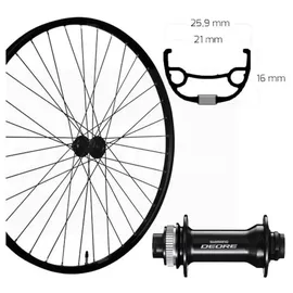 Roland Laufrad Roland Vorderrad 27,5\" Disc Centerlock schwarz SE RIVAL 21 Aluminium