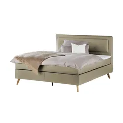 Boxspringbett   ¦ beige ¦ Maße (cm): B: 200 H: 118