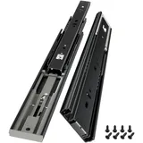 AOLISHENG Schubladenschienen 600 mm, Vollauszug mit Push to Open Funktion für Küchenschubladen, 45 kg Tragfähigkeit, 1 Paar (2 Stück)