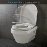 Blumfeldt Senzano Toilettendeckel D-Form Absenkautomatik antibakteriell