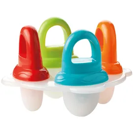 Nûby Nuby - Eisformen - Eis am Stiel für Babys und Kleinkinder - Schnullerformen in bunten Farben zum entfrieren - 6+ Monate