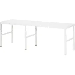 Rau Anbau-Arbeitstisch Serie E - Hartlaminat-Platte BxTxH 1200x500x650-1000mm