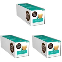 NESCAFÉ Dolce Gusto Flat White, 48 Kaffeekapseln, Arabica und Robusta Bohnen, Cremig-Milchiger Genuss, Kaffeekreation, Coffee-Shop Trend, Aromaversiegelte, 9er Pack (3x16 Kapseln)