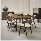 Hammel Furniture Esstisch Findahl by Hammel Miro Designtisch, 184x106 cm, aus massivem Eichenholz, mit Verlängerungsfunktion braun