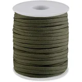 cyclingcolors 1x Polyester Cord Seil Polypropylene 4 mm 25 m Yarn für Handwerk Wohndekorationen Platzteller Umhängetasche Handtasche Runner Schnullerkette, khakigrün